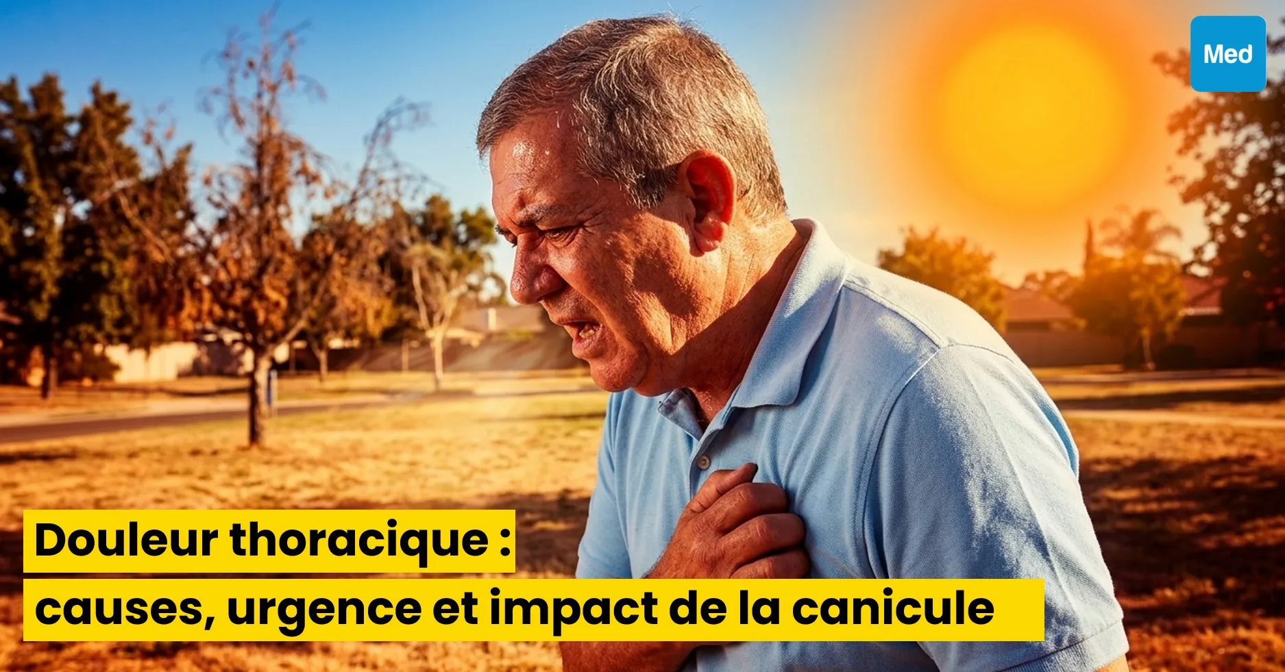 Douleur thoracique : causes, urgence et impact de la canicule